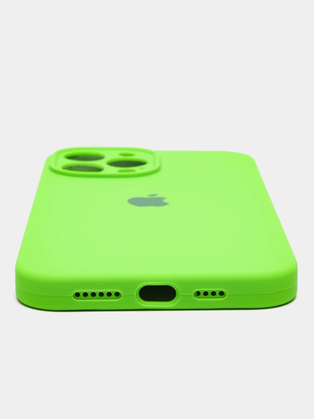 Салатовый цветные силиконовые чехлы для iPhone 13 Pro Max, с бархатной прослойкой