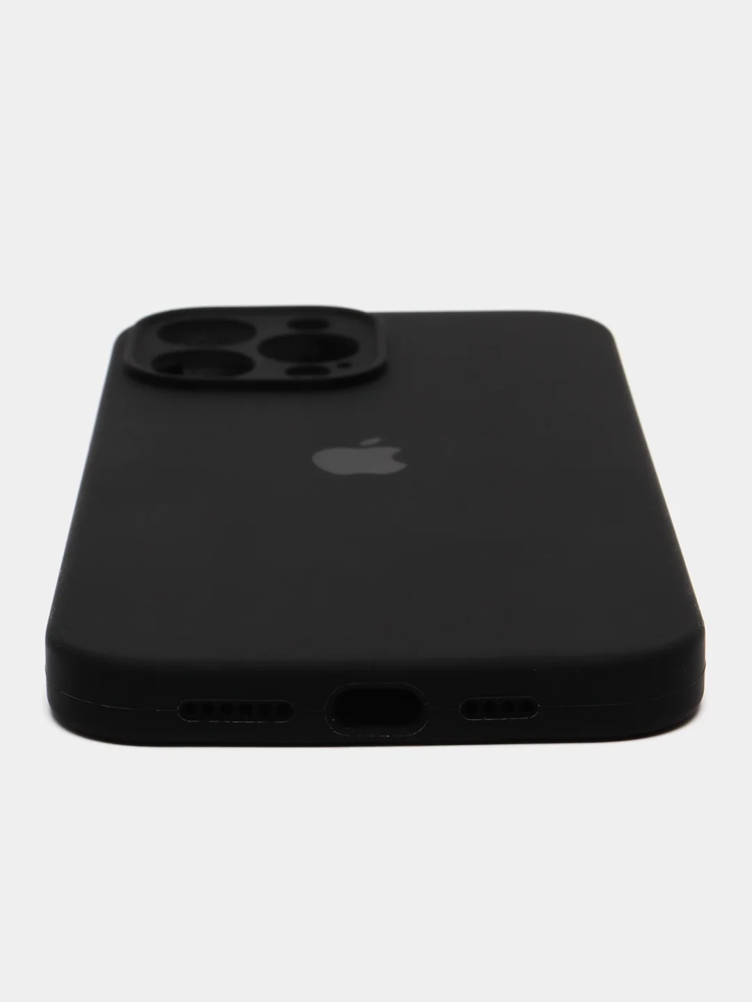 Черный цветные силиконовые чехлы для iPhone 13 Pro Max, с бархатной прослойкой