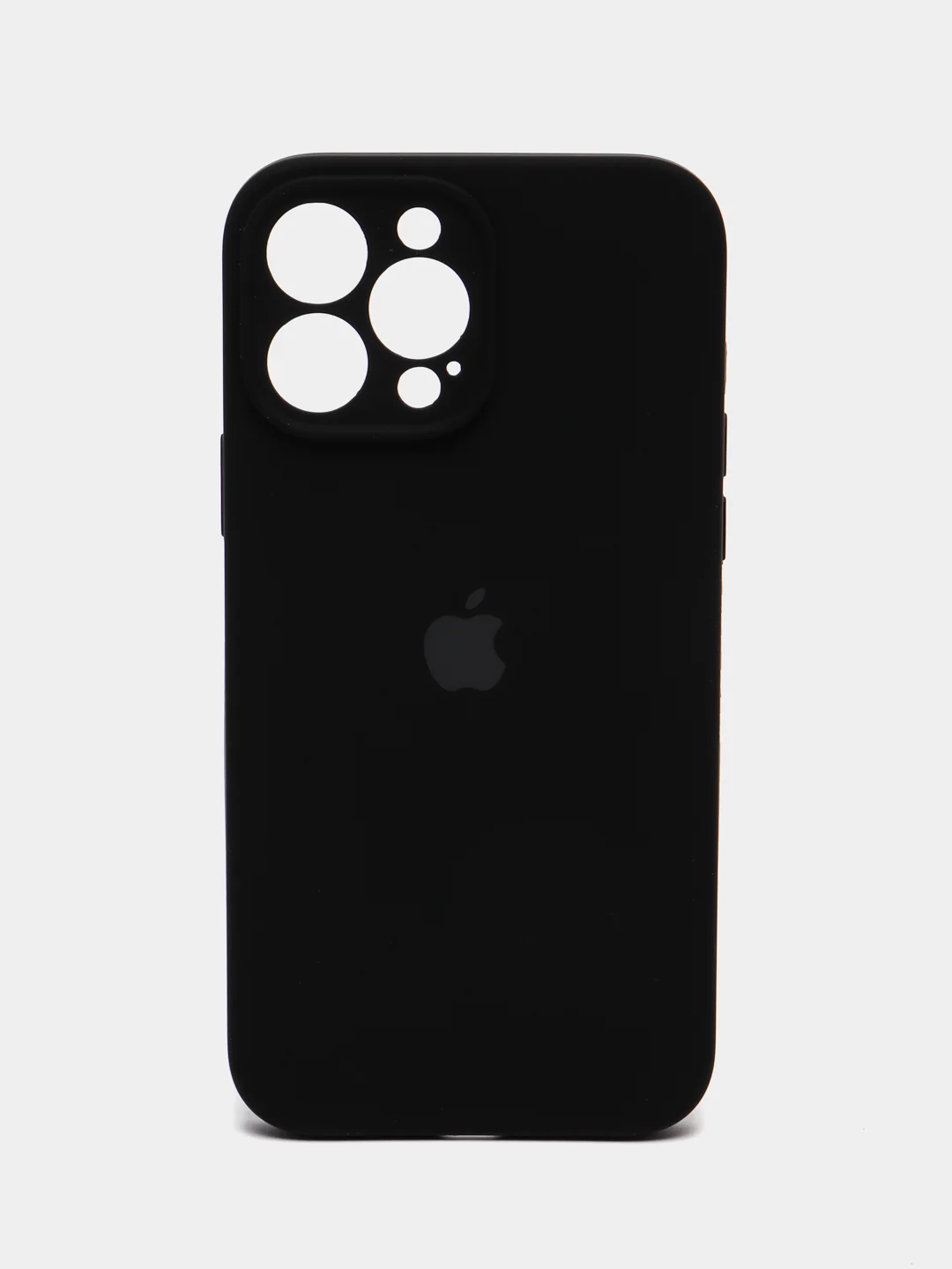 Черный цветные силиконовые чехлы для iPhone 13 Pro Max, с бархатной прослойкой