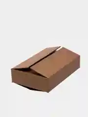Картонная коробка  для упаковки подарка / коробка для подарка крафт однотонная новогодняя