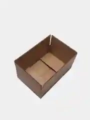 Картонная коробка  для упаковки подарка / коробка для подарка крафт однотонная новогодняя