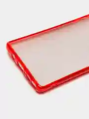 Красный силиконовый чехол с блестками на Samsung Galaxy Note 9