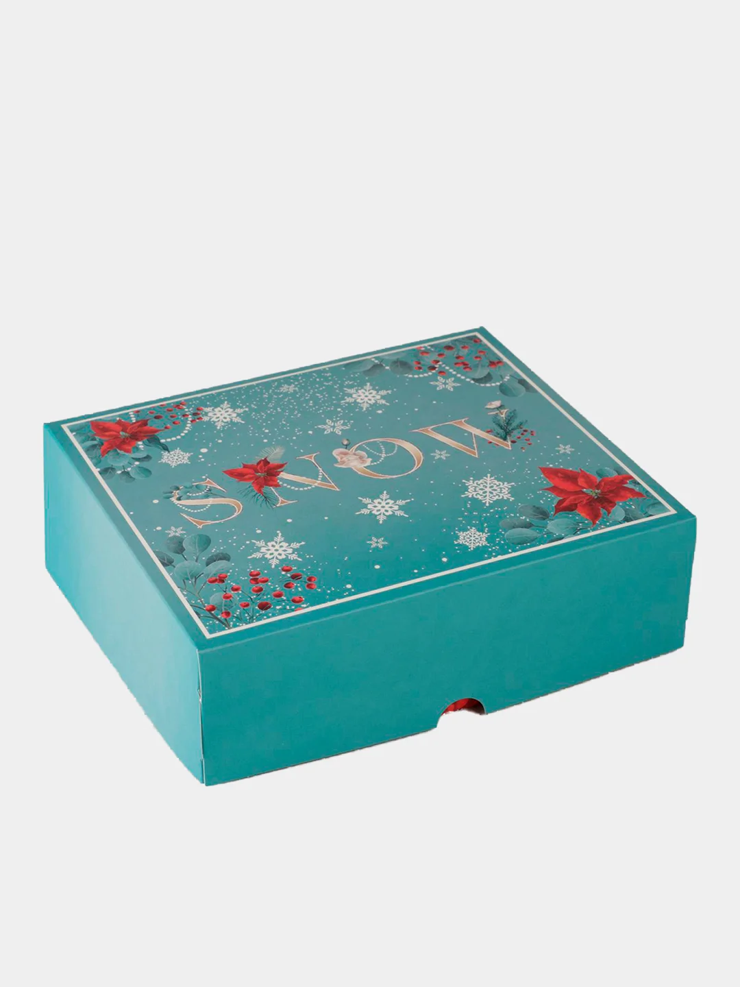 Индиго упаковка "Новогодняя коробка", 20 х 17 х 6 см