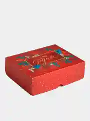 Вишнёвый упаковка "Новогодняя коробка", 20 х 17 х 6 см