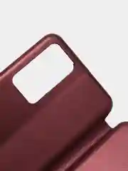Багровый чехол-книжка для Infinix NOTE 11 Pro (Инфиникс Нот 11 Про)
