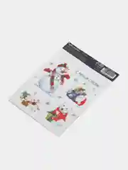 Карамельный новогодняя наклейка на окно