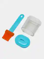Голубой кухонная кисточка с емкостью. Цвет рандомный.