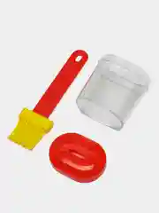 Красный кухонная кисточка с емкостью. Цвет рандомный.