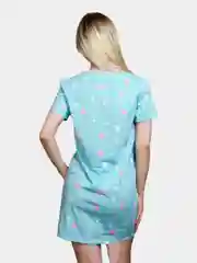 Голубой платье женское, туника, сорочка