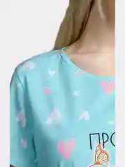 Голубой платье женское, туника, сорочка