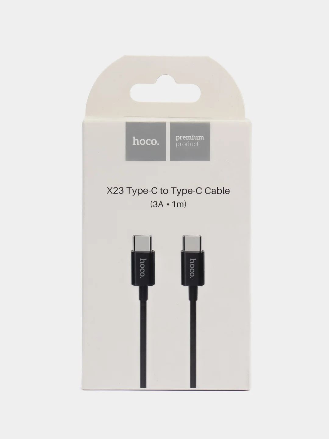 Кабель USB-C HOCO X23 Skilled, Type-C-Type-C, 3A, 1 м