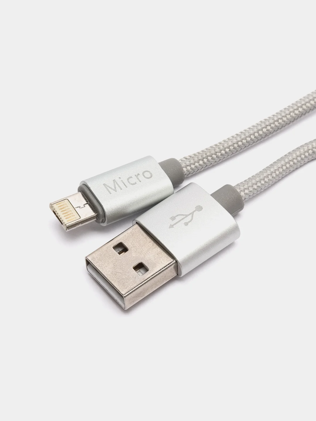Кабель USB 2.0 OLMIO "Magic 5/8", microUSB + lightning, 2.1 А, 1 м