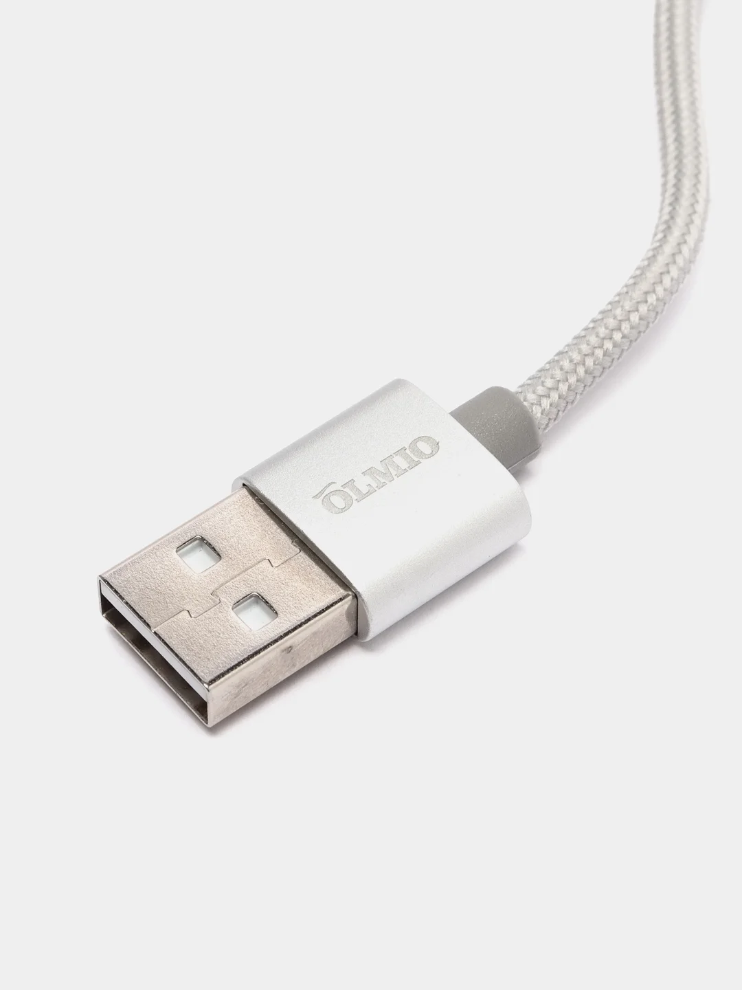 Кабель USB 2.0 OLMIO "Magic 5/8", microUSB + lightning, 2.1 А, 1 м