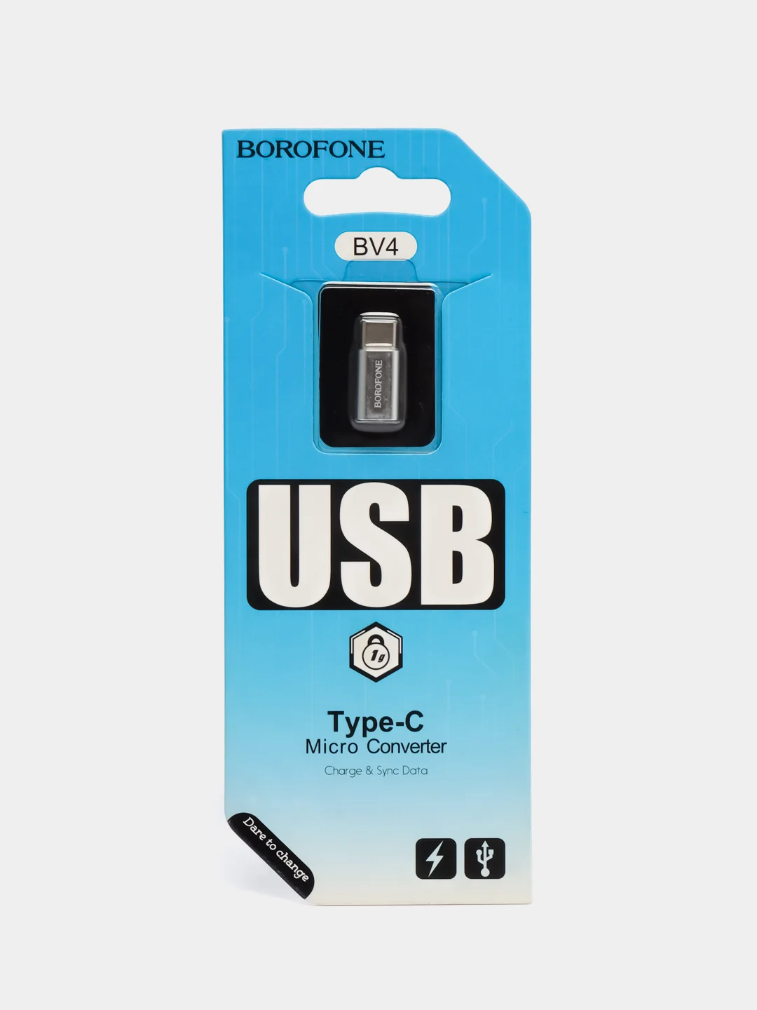 Адаптер-переходник Borofone BV4, micro USB - USB Type-C