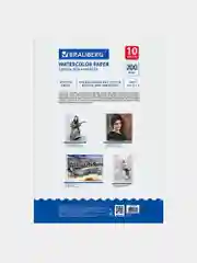 Папка для акварели БОЛЬШОГО ФОРМАТА А3, 10л, 200г/м2, 297х420мм, BRAUBERG, Весна, 111063