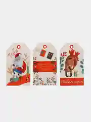 Бирка-шильдик на новогодние подарки, набор 6 штук