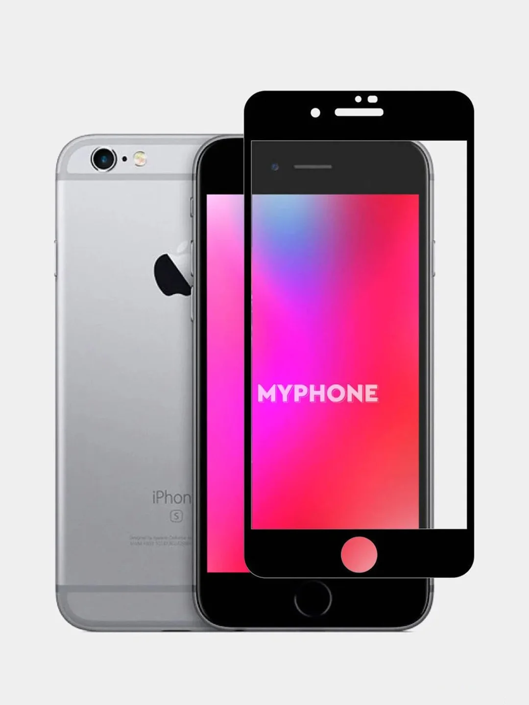 Черный защитное 9D стекло для Apple iPhone 6 Plus