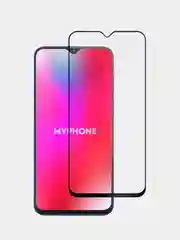 Черный защитное стекло 9D для Samsung A9 (2018) / M20