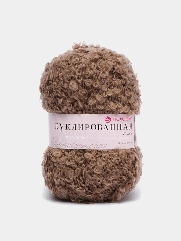 Пряжа Пехорка Буклированная 30% мохер, 20% шерсть, 50% акрил, 200г 220м