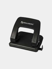 Дырокол металлический BRAUBERG "Classic", до 25 листов, черный, 229697