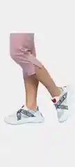 Голубой костюм женский спортивный с капри, большие размеры