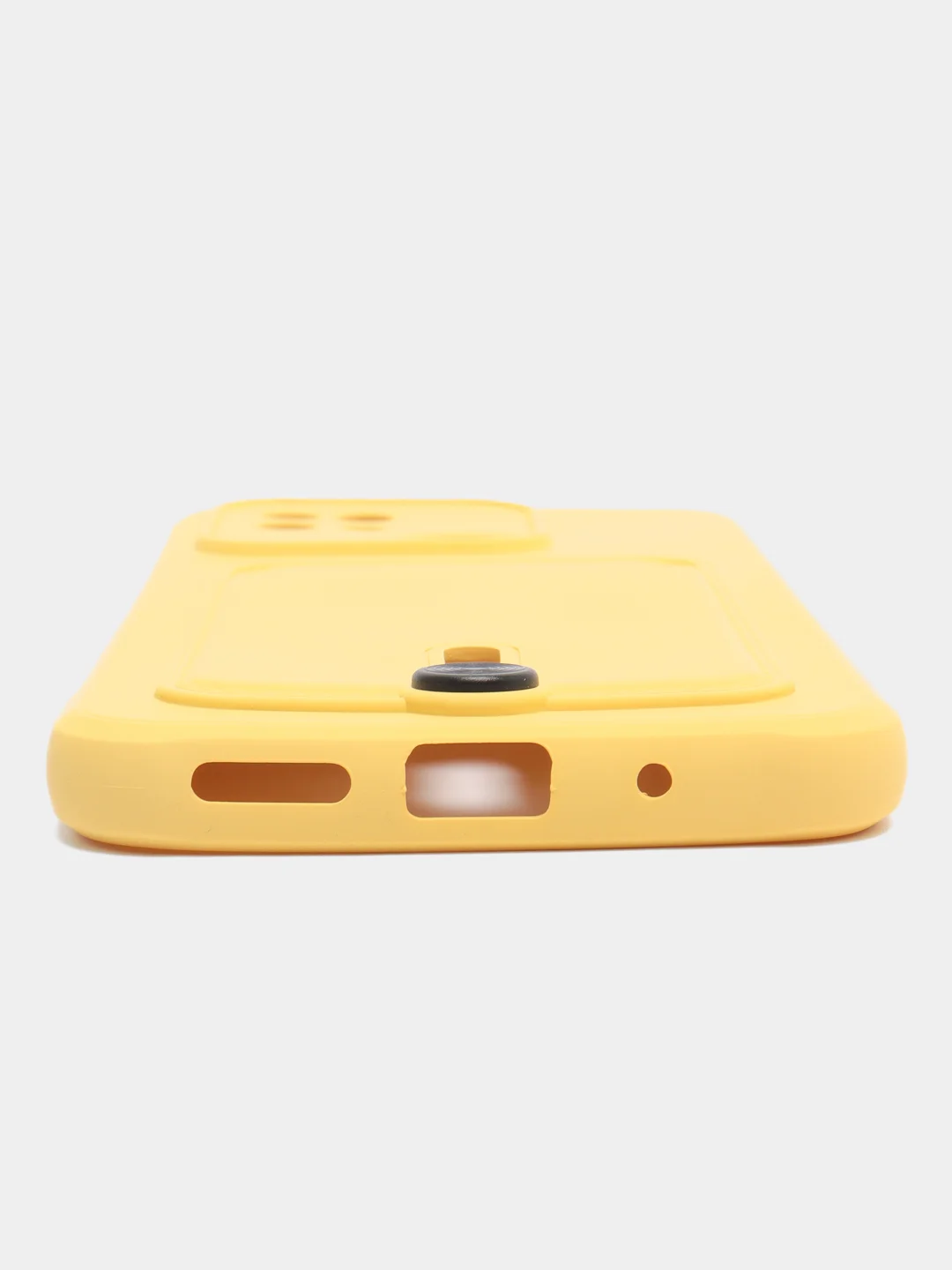 Желтый чехол Xiaomi Redmi 10C / Poco C40, Сяоми Редми 10С, Поко С40 силиконовый с карманом для карты