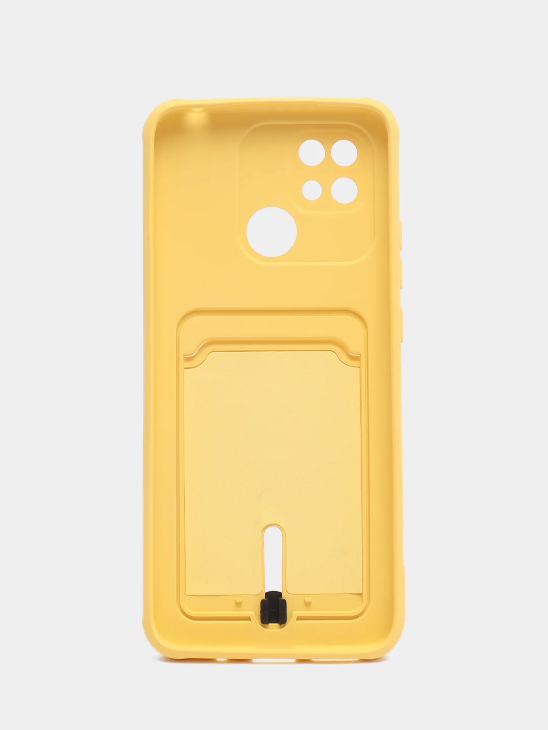 Желтый чехол Xiaomi Redmi 10C / Poco C40, Сяоми Редми 10С, Поко С40 силиконовый с карманом для карты