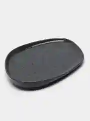 Тарелка подстановочная Ivlev Chef "Оникс", 26 х 19 x 3,5 см, фарфор