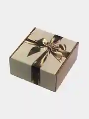 Коробка самосборная "Золотой бант", картон, без окна, 19 х 19 х 9 см