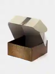Коробка самосборная "Золотой бант", картон, без окна, 19 х 19 х 9 см