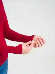 Бордовый водолазка женская, базовая, кашемир
