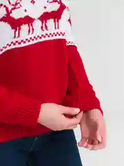Белый женский свитер "Новогодний"