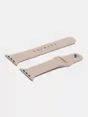 Бежевый меланж силиконовый ремешок для смарт часов Apple Watch, силиконовый браслет