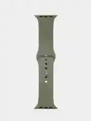 Хаки силиконовый ремешок для смарт часов Apple Watch, силиконовый браслет