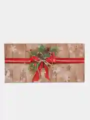 Золотистый хаки конверт-открытка для денег