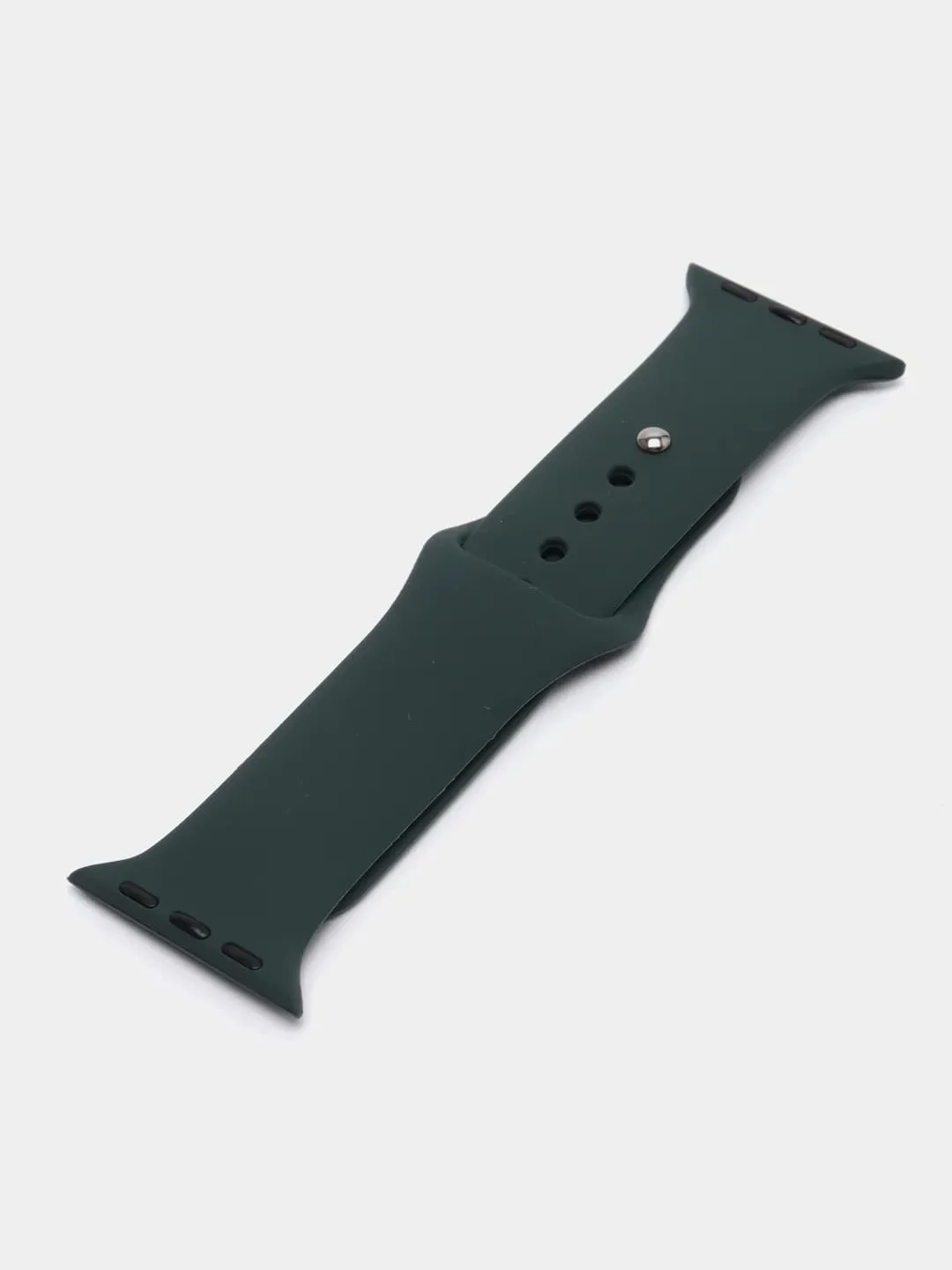 Тёмно-зелёный силиконовый ремешок для смарт часов Apple Watch, силиконовый браслет