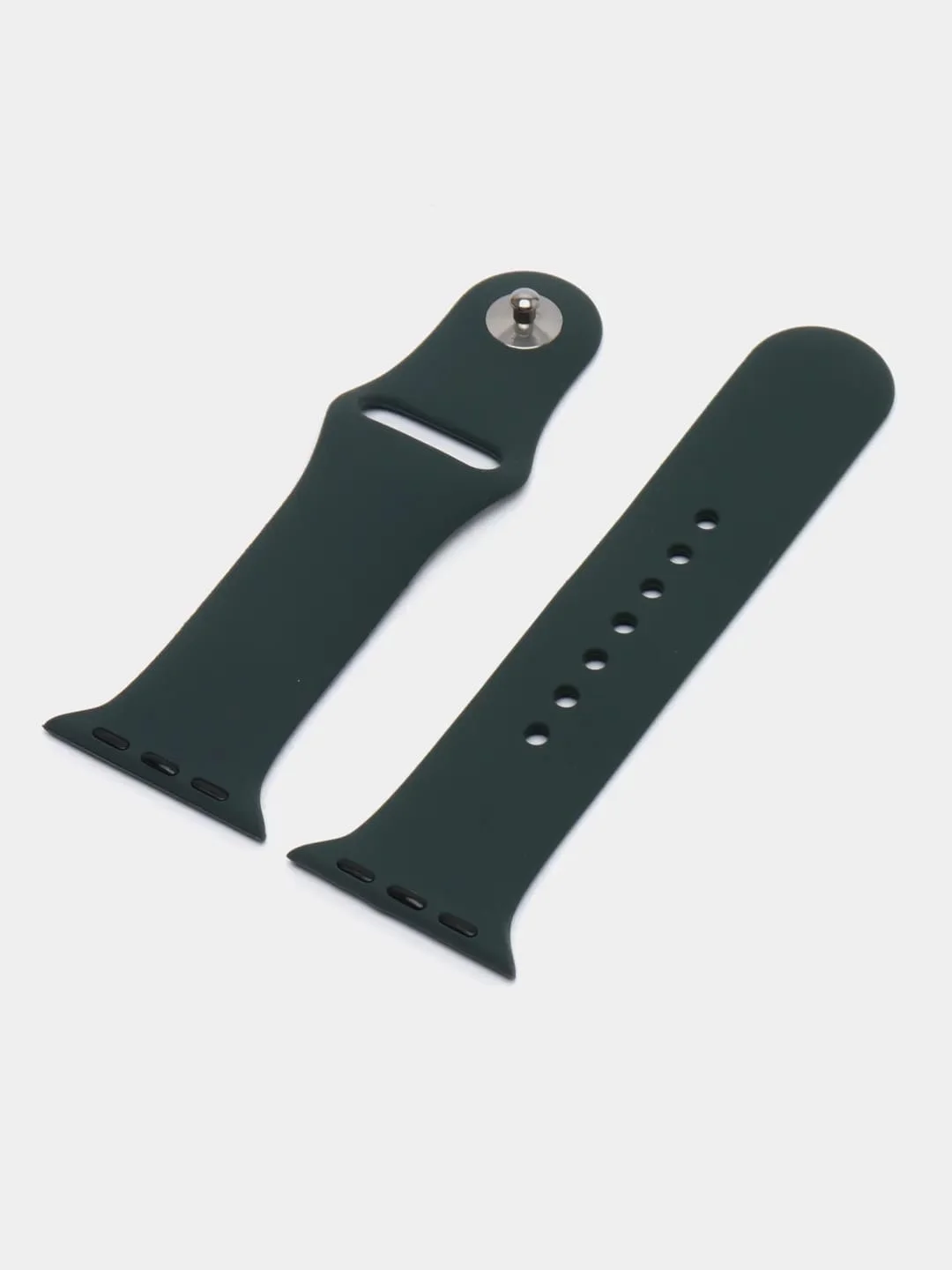 Тёмно-зелёный силиконовый ремешок для смарт часов Apple Watch, силиконовый браслет