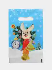 Коричневый пакет новогодний 20 х 30 см (3, 5, 10 шт)