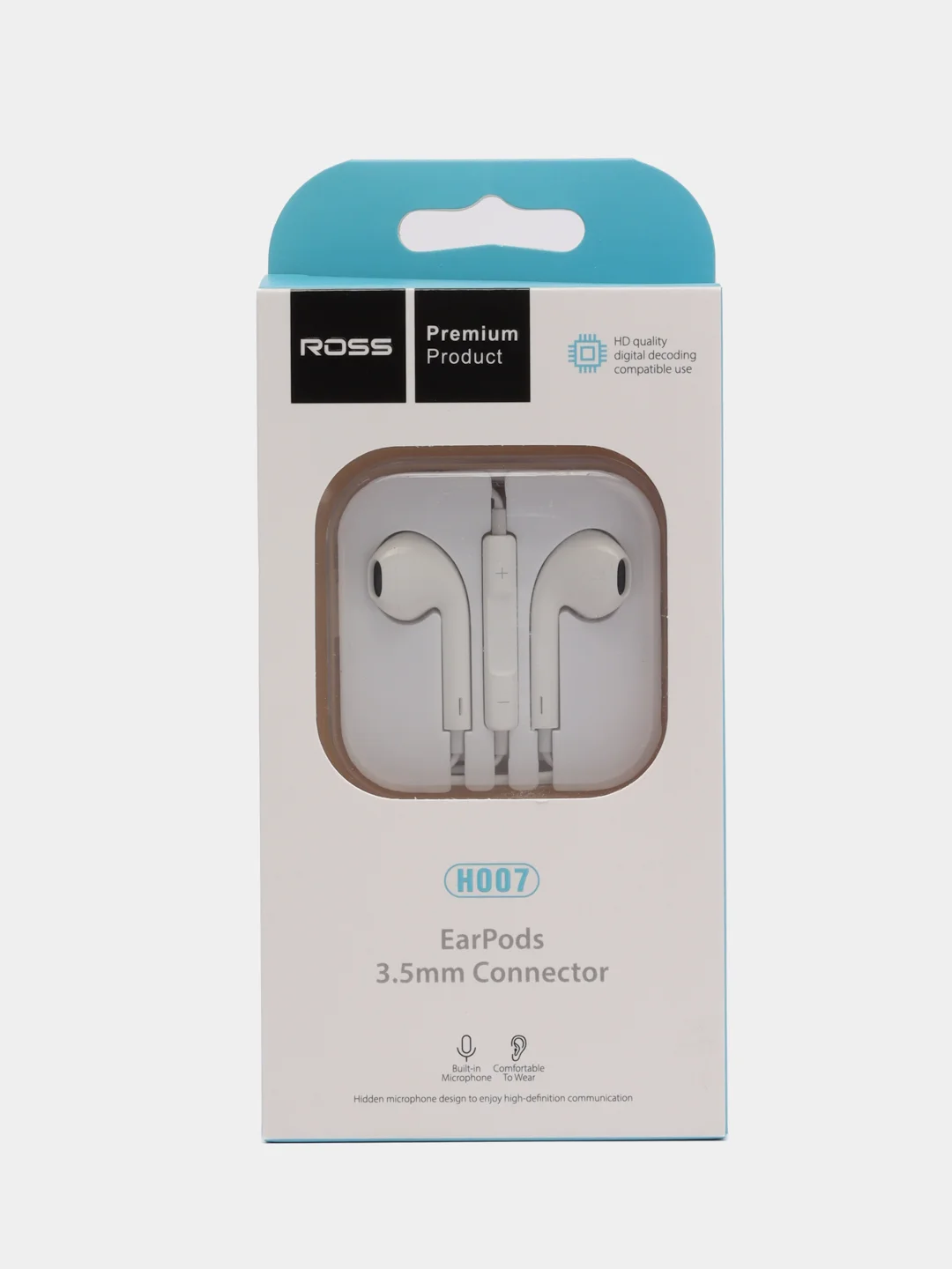Наушники с микрофоном ROSS, Type-C, microUSB, Lighting