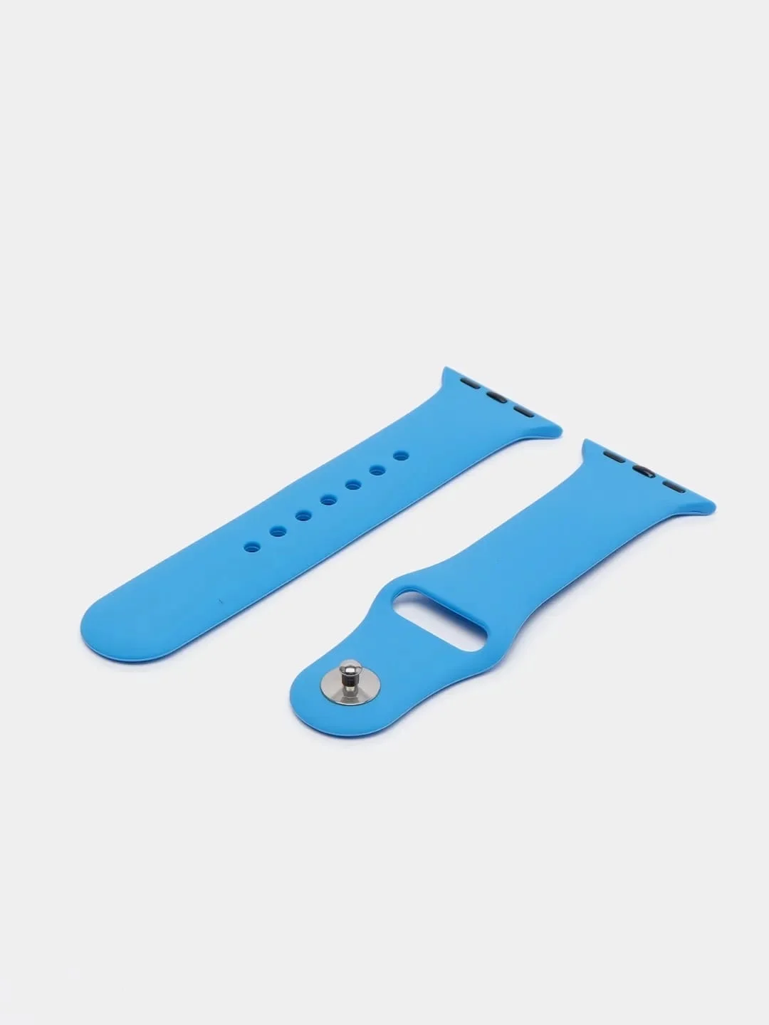 Светло-синий силиконовый ремешок для смарт часов Apple Watch, силиконовый браслет