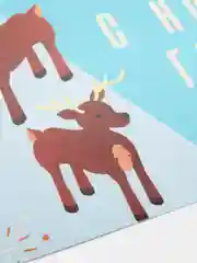 Тёмно-бирюзовый новогодние почтовые открытки с Новым годом с конвертом/открытки на Новый год с пожеланиями