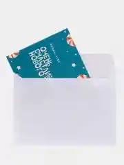 Ледяной новогодние почтовые открытки с Новым годом с конвертом/открытки на Новый год с пожеланиями