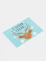 Голубой новогодние почтовые открытки с Новым годом с конвертом/открытки на Новый год с пожеланиями