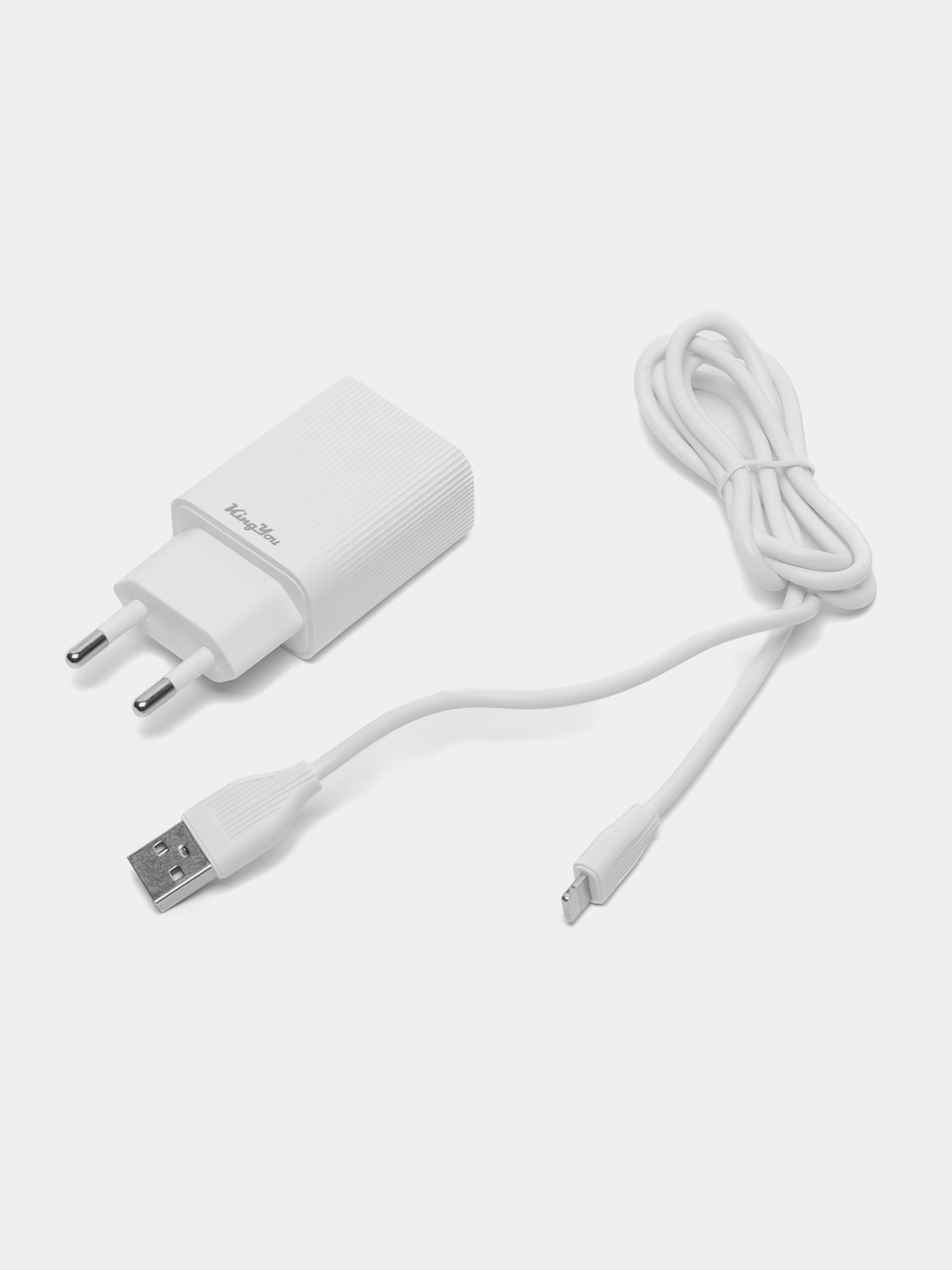 Зарядка (БЛОК + КАБЕЛЬ) KINGYOU KC (micro-USB / Lightning / Type-C) для  iPhone и Android купить по цене 196.44 ₽ в интернет-магазине Магнит Маркет