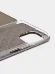 Серебряный чехол-книжка для Mi 11 Lite, Xiaomi 11 Lite 5G NE