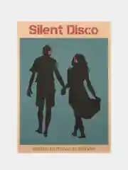 Постер на стену "Silent Disco", крафт, А3