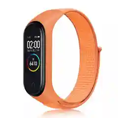 Оранжевый браслет ремешок для Xiaomi Mi band 4, 5, 6