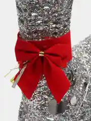 Серебряный новогодняя светящаяся фигурка "Олень"