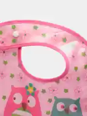 Кораллово-розовый нагрудник детский для кормления