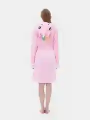 Розовый халат кигуруми женский, подростковый